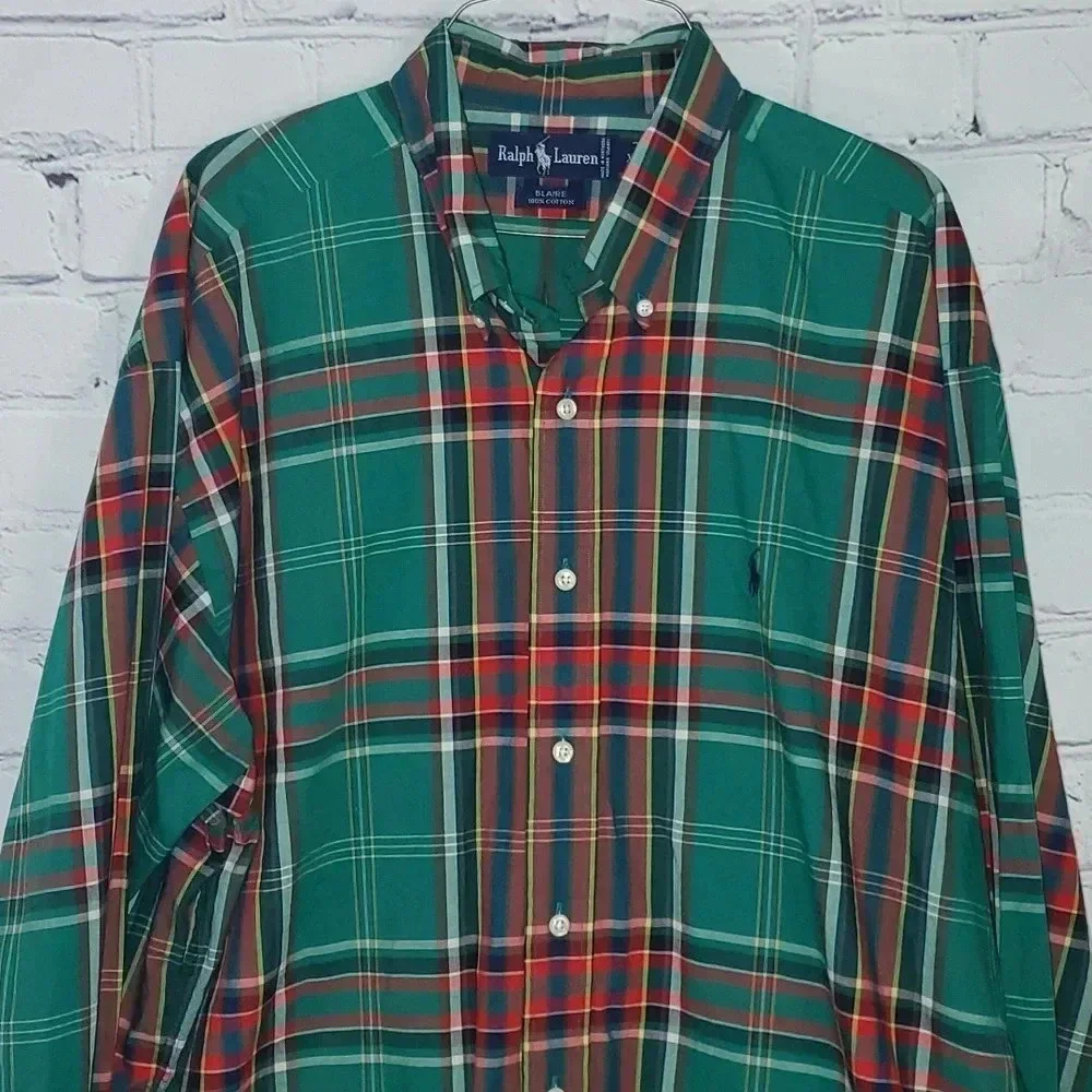 Polo Ralph Lauren Men’s Blaire Long Sleeve Button Down Plaid